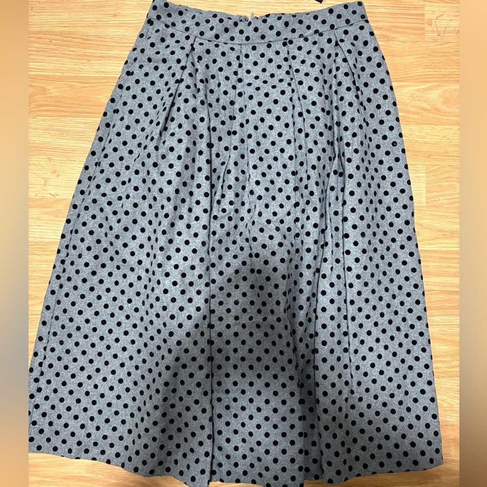 Frnch polka dot skirt maxi